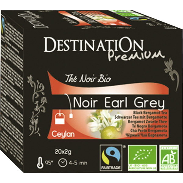 DESTINATION PACK OF 20 TEA BAGS - EARL GREY BLACK TEA