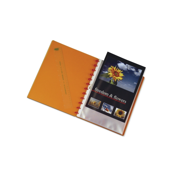 Adoc 5532600 display book A4 30 pockets orange