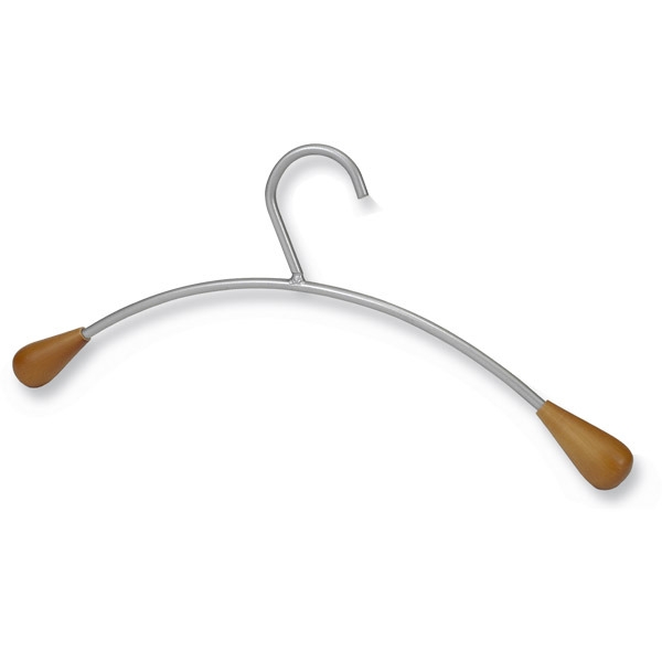 Alba coat hanger wood and metal - pack of 6