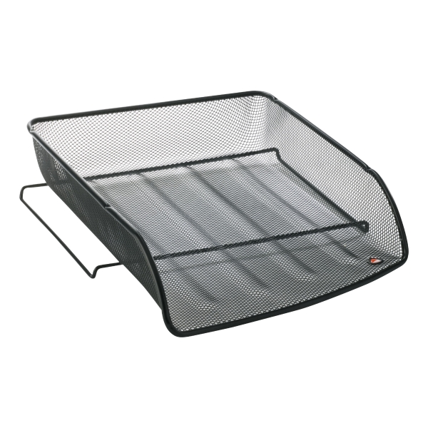 Alba mesh letter tray front load blk