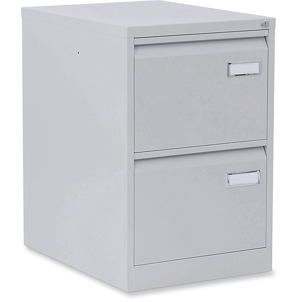Bisley Basic filing cabinet for suspension files 2 drawers H71,4cm grey