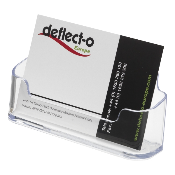 Deflecto Visitenkartenständer, A8, transparent