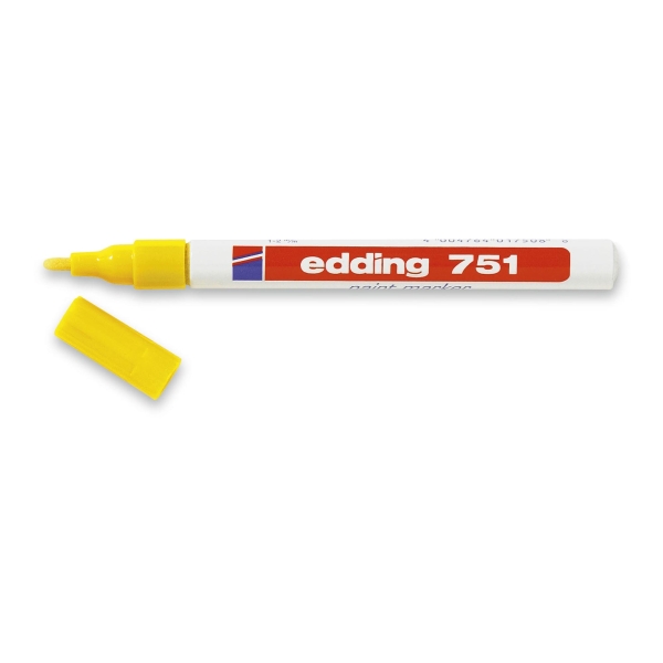 Edding 751 Bullet Tip Yellow Paint Marker