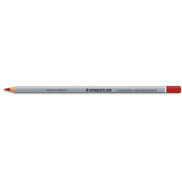 Crayon de laboratoire Staedtler Lumocolor omnichrome - rouge - boîte de 12