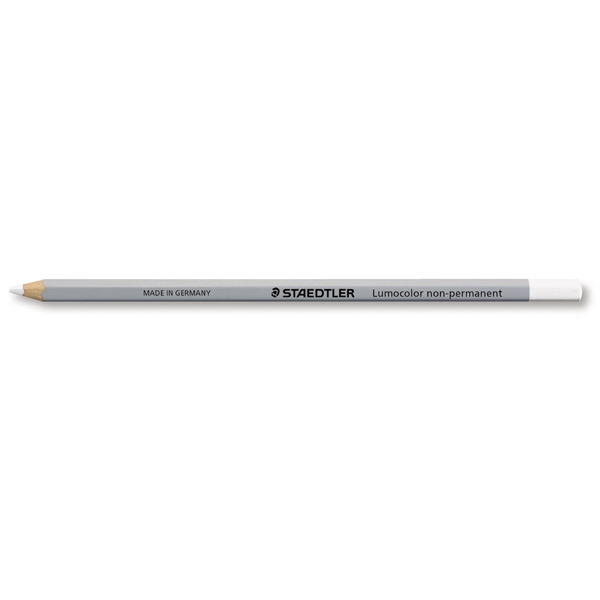 Crayon de laboratoire Staedtler Lumocolor omnichrome - blanc - boîte de 12 (SAP)