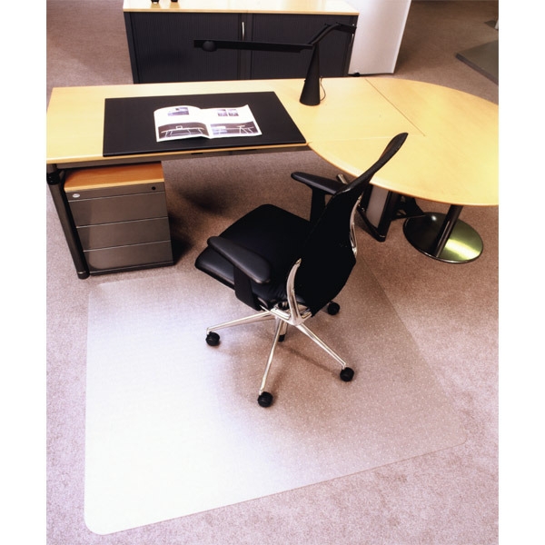 CLEARTEX CARPETCHAIRMAT PVC 120X90 W/LIP