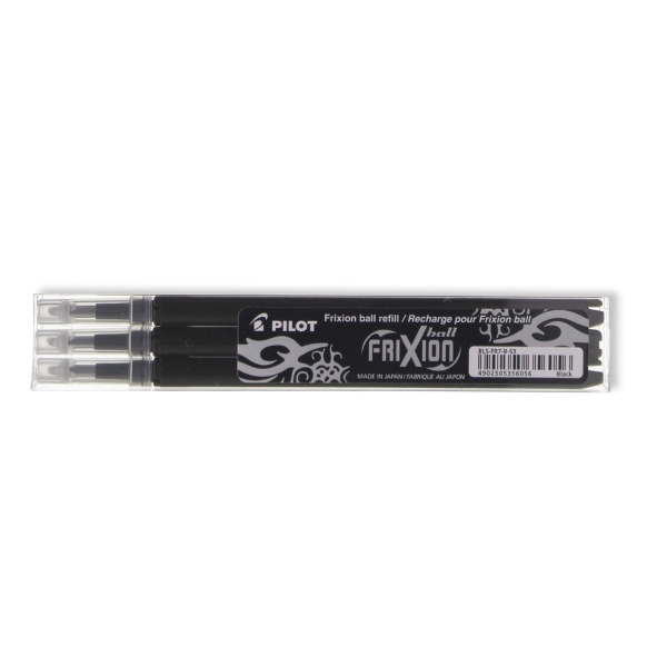 PILOT REFILL FOR FRIXION BLACK - PACK OF 3