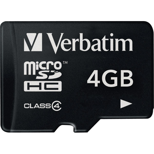 VERBATIM MICRO SD CARD HC 4GB CLASS4