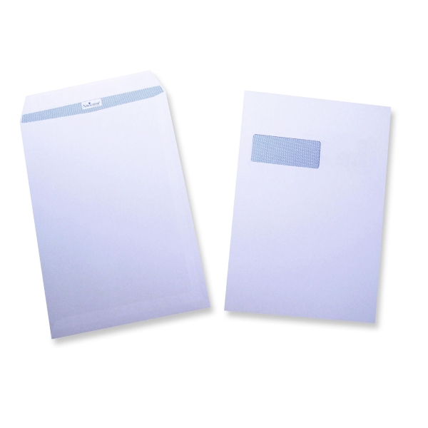 Navigator Pocket Envelopes 229 X 324 AA White 100 Gram Window - Box of 250