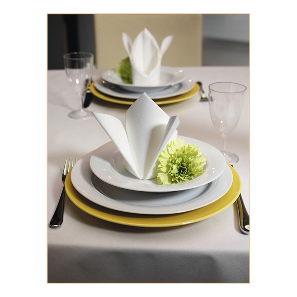 DUNI AIRLAID NAPKINS 40 X 40 CM WHITE - PACK OF 60