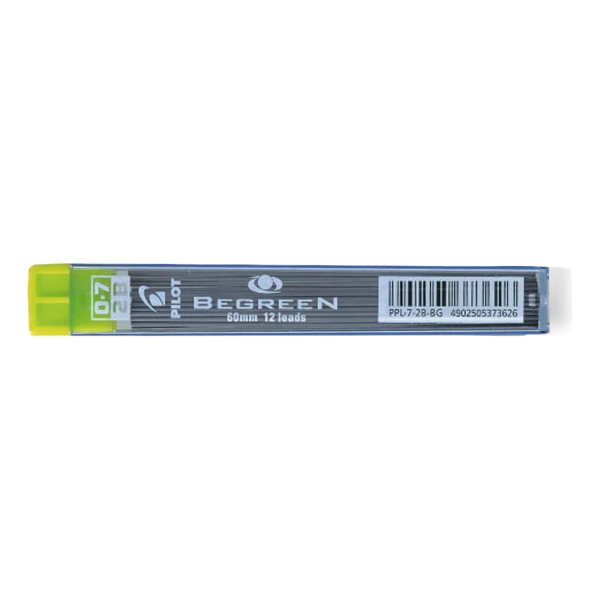 Pilot BeGreen Pencil Leads 2B 0.7mm - Tube of 12 Leads