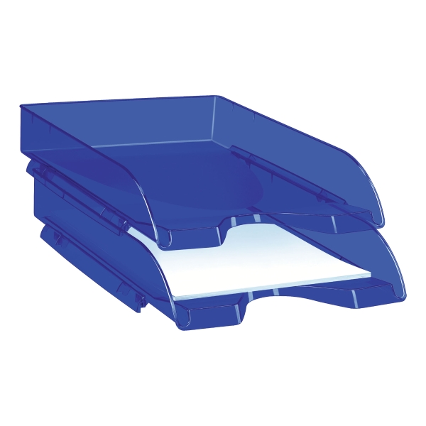 Cep Letter Tray 64 X 260 X 345mm Translucent Blue