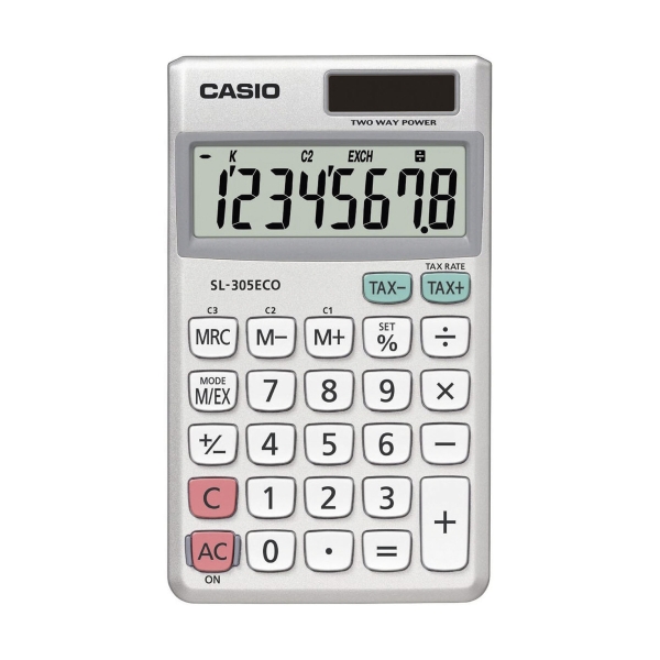 CASIO SL-305 ECO  CALCULATOR 8 DIGITS