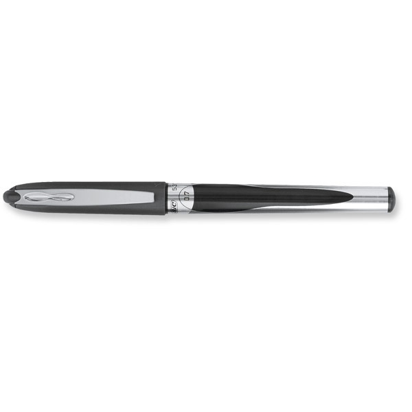 BIC TRIUMPH ROLLER BALL PEN, 0.7 MM POINT, BLACK