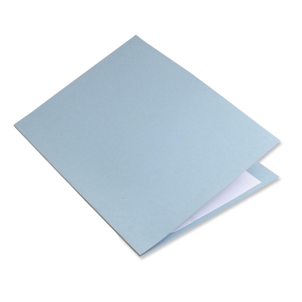 Lyreco folders A4 cardboard 250g blue - pack of 100