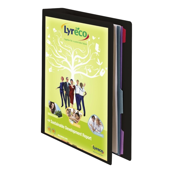 ESSELTE 4D-RING PRESENTATION BINDER A4 BLACK