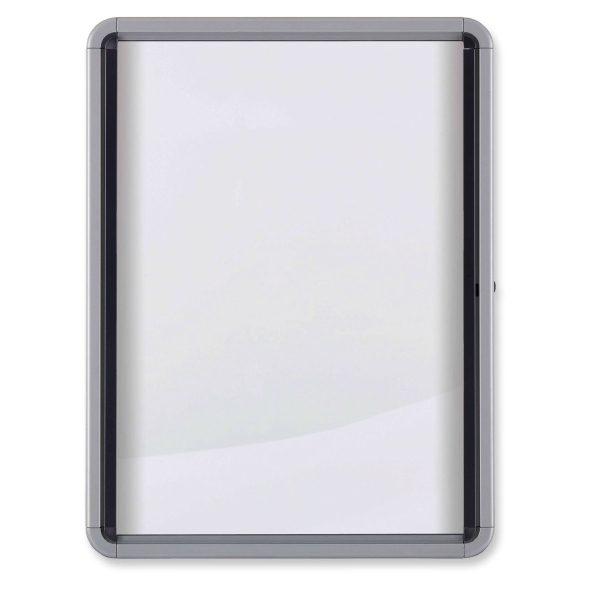 VITRINE INTERIEUR A PORTE BATTANTE 9 FEUILLES FOND METAL NOBO 75,2X100X3,7CM