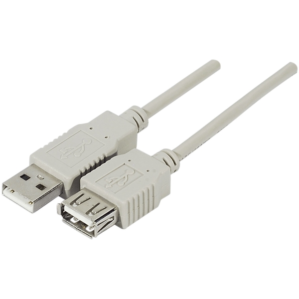 USB 2.0 Extension Cable Male To Female 2 Metres