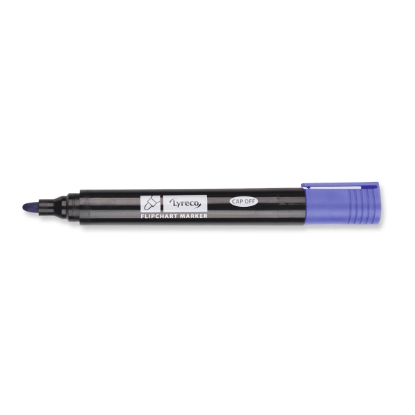 Lyreco Bullet Tip Blue Flipchart Markers