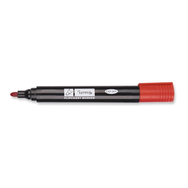 Lyreco flipchartmarker bullet tip red