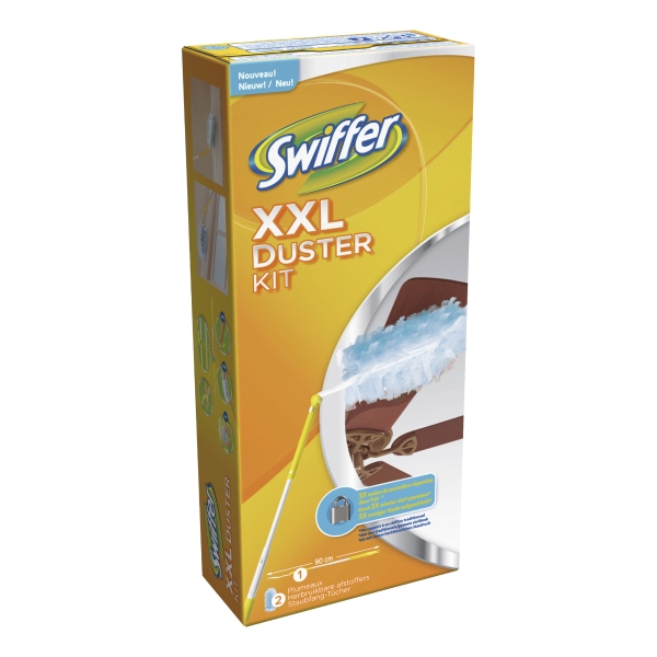 Kit de nettoyage Swiffer Duster XXL - poignée téléscopique + 2 plumeaux