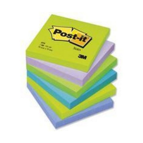 POST-IT NOTES ASSORTED AHAN NOTE VALUE PACK 76X76MM -PACK OF 24 WITH 3 PADS FREE