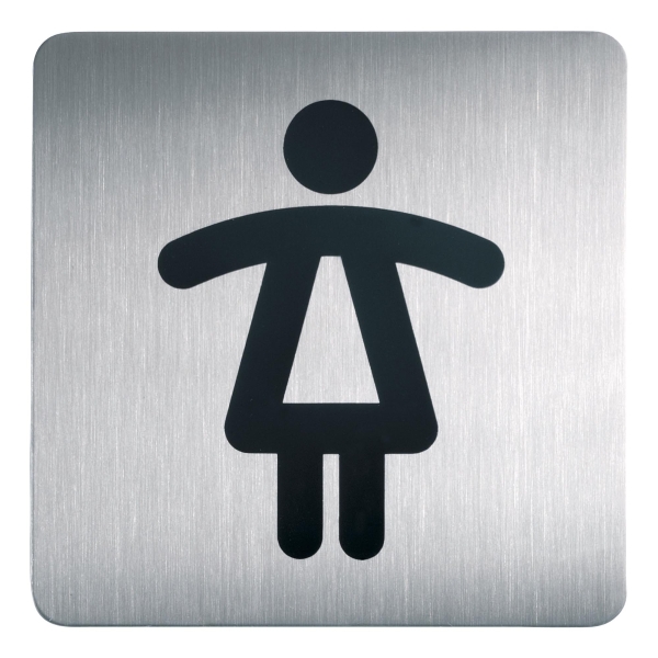 Durable 4956 picto/door sign WC women 15x15cm