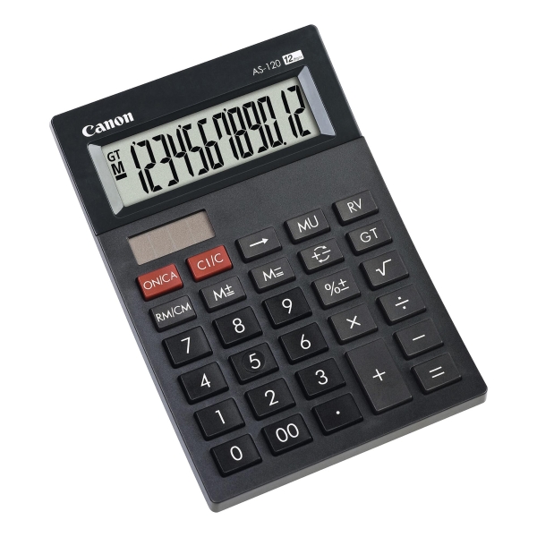 Canon AS-120 12-Digit Pocket Calculator