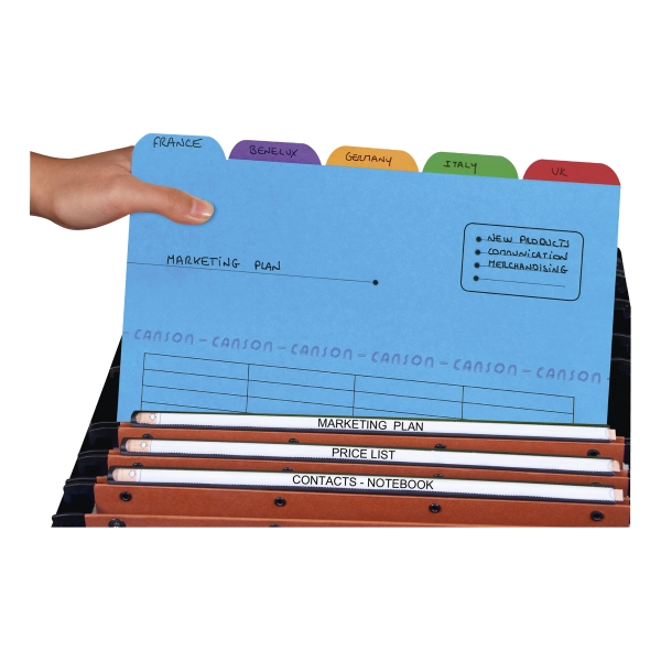 ELBA ULTIMATE 5-TABBED FOLDER A4 ASSORTED COLOURS - BOX OF 5