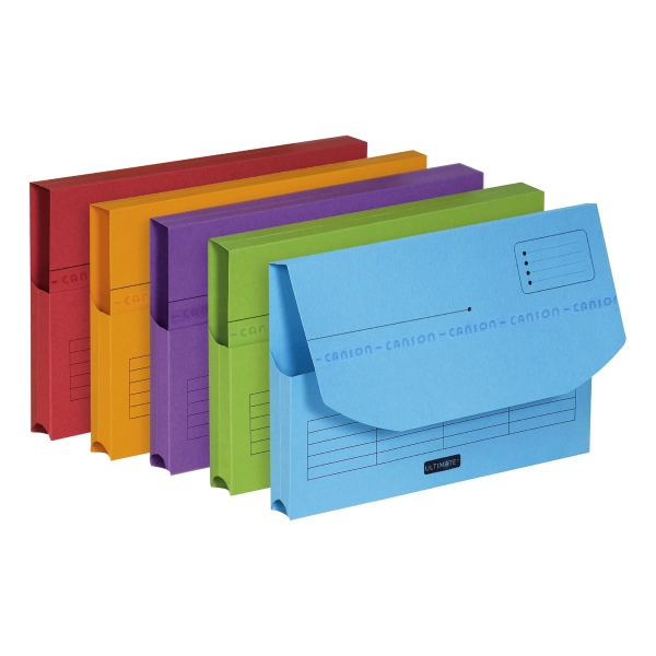 ELBA ULTIMATE DOCUMENT WALLET A4 ASSORTED COLOURS - BOX OF 25