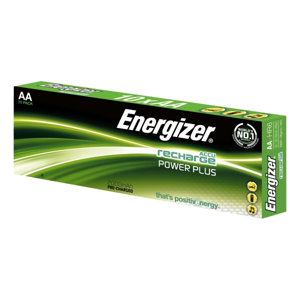 Energizer Recharge Power Plus AA Batteries - 10 Pack