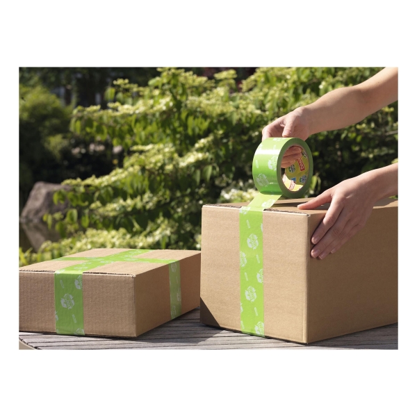 TESA ECO&STRONG PACKAGING TAPE GREEN PRINTED 50MMX66M