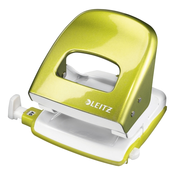 LEITZ WOW 2-HOLE PAPER PUNCH GREEN