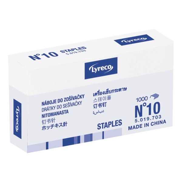 Lyreco Staples No 10 - Box Of 1000