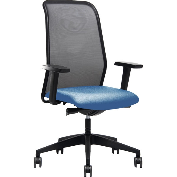 Prosedia Netline N157 chair with synchrone mecanism blue