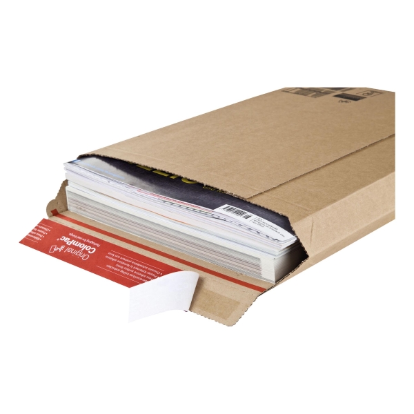 Sztywna koperta wysyłkowa COLOMPAC 250x360x50mm, brązowa, 1 sztuka