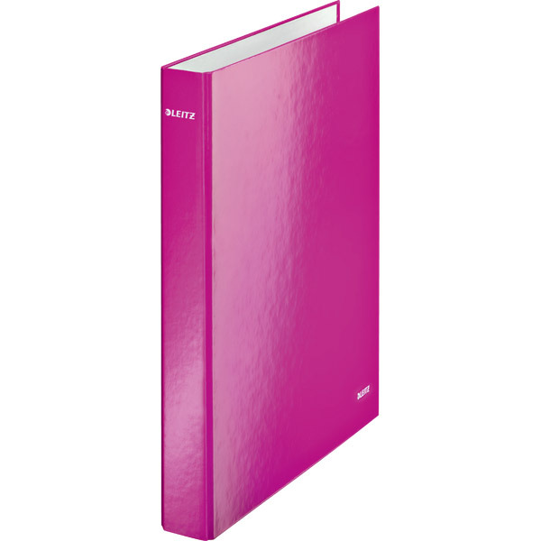 LEITZ WOW 2-RING BINDER PINK