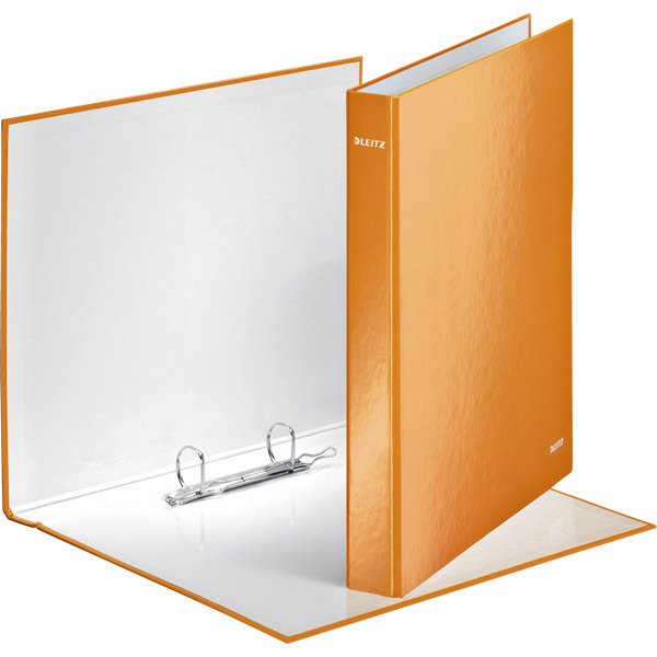 LEITZ WOW 2-RING BINDER ORANGE