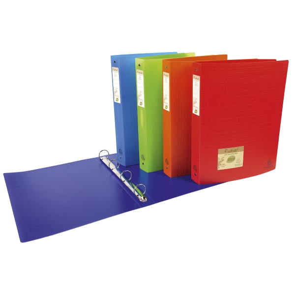 EXACOMPTA FOREVER 4-RING BINDERS 30MM ASSORTED COLOURS - BOX OF 10