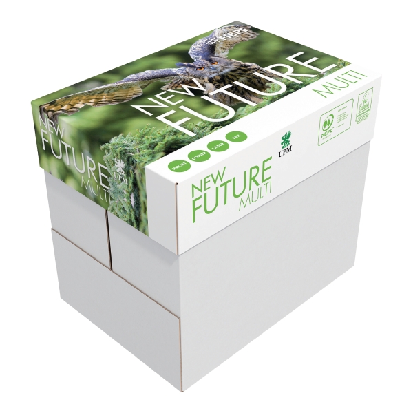 TEST2 Caja de 5 paquetes 500 hojas papel FUTURE Multitech A4 de 70g/m2 blanco