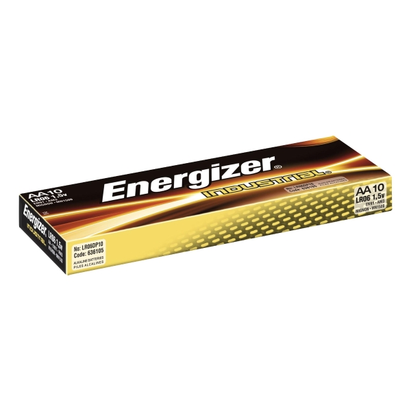Energizer Industrial Alkaline AA Batteries - 10 Pack
