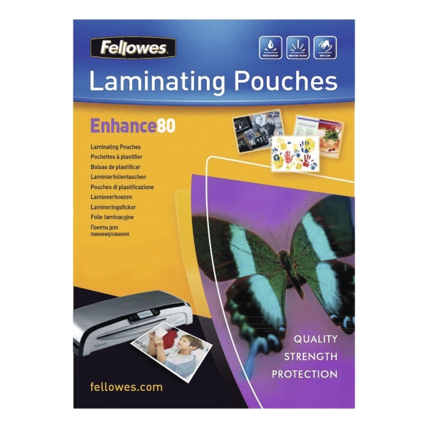 Fellowes A4 Matt Laminating Pouches 160 Microns (2 X 80) - Pack of 100