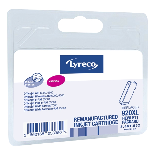 LYRECO HP COMPATIBLE INKJET CARTRIDGE FOR HP920XL CD973A MAGENTA