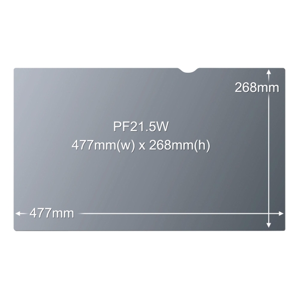 Bildschirmfilter 3M PF21.5W, für Notebooks/Flachbildschirme, 21,5'' Widescreen