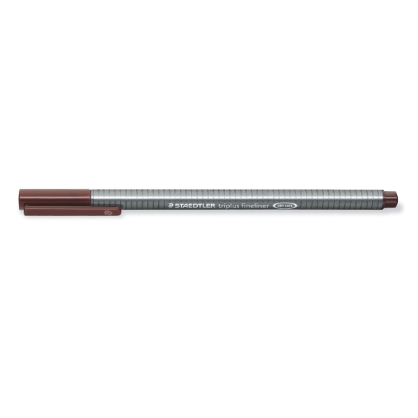 STAEDTLER 334-76 TRIPLUS FINELINER 0.3MM BROWN