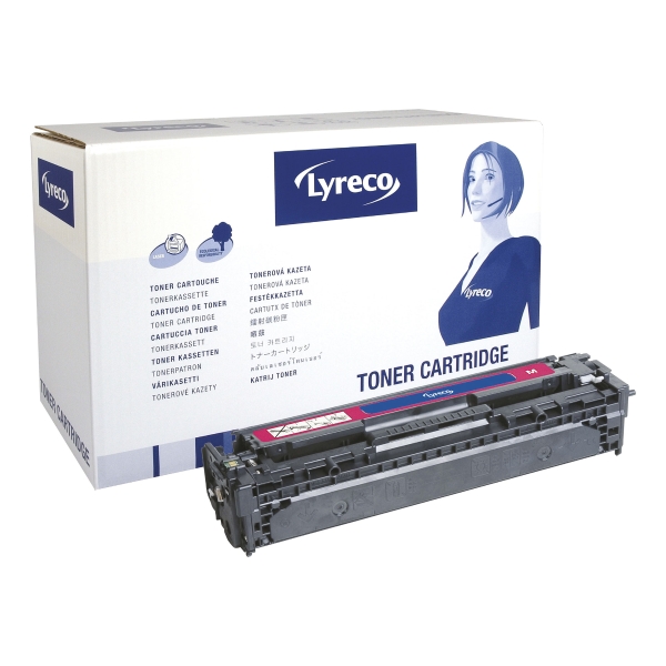 Lyreco cartouche laser compatible HP CE323A rouge [1.300 pages]