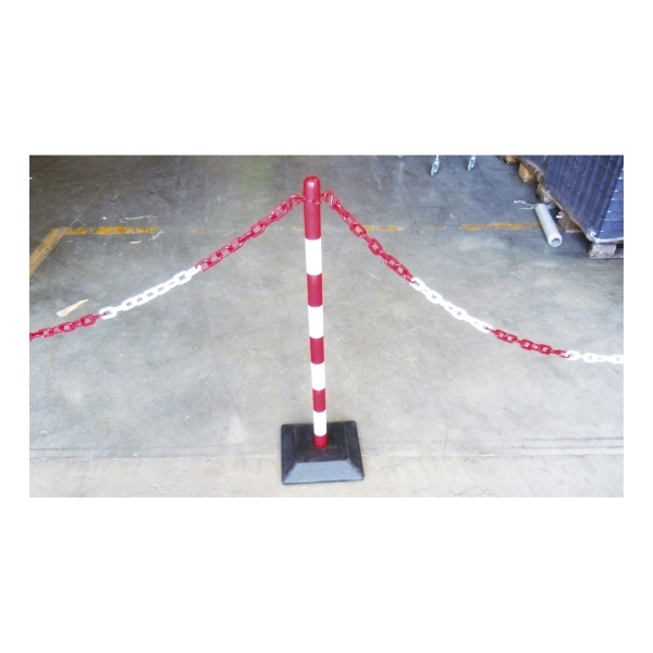 EXTENSION PLASTIC POST AND CHAIN RED/WHITE