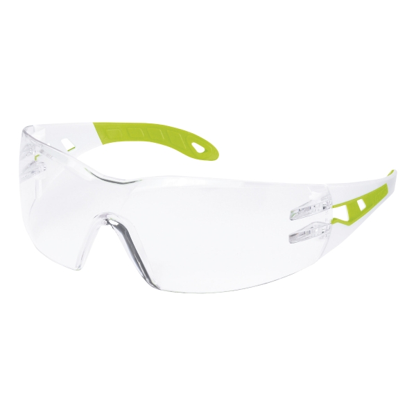 Schutzbrille Uvex 9192.725 Pheos S, Filtertyp 2C, weiss/grün, Scheibe klar