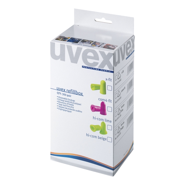 UVEX COM4-FIT EARPLUG REFILL DISPENSER - BOX OF 300 PAIRS