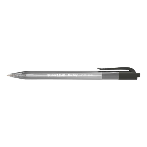 Paper Mate Inkjoy 100RT Ballpoint Pen Medium Retractable Black - Pack Of 20